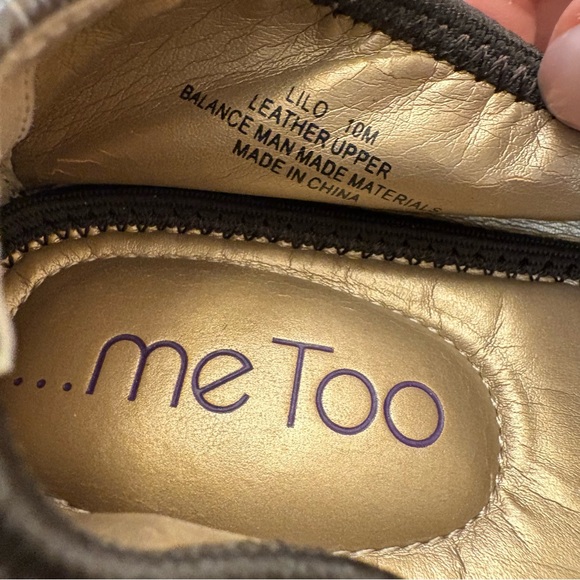 Me Too Lilo Brown Textured Bow Tie Leather Wedge Flats 10 - Picture 10 of 12